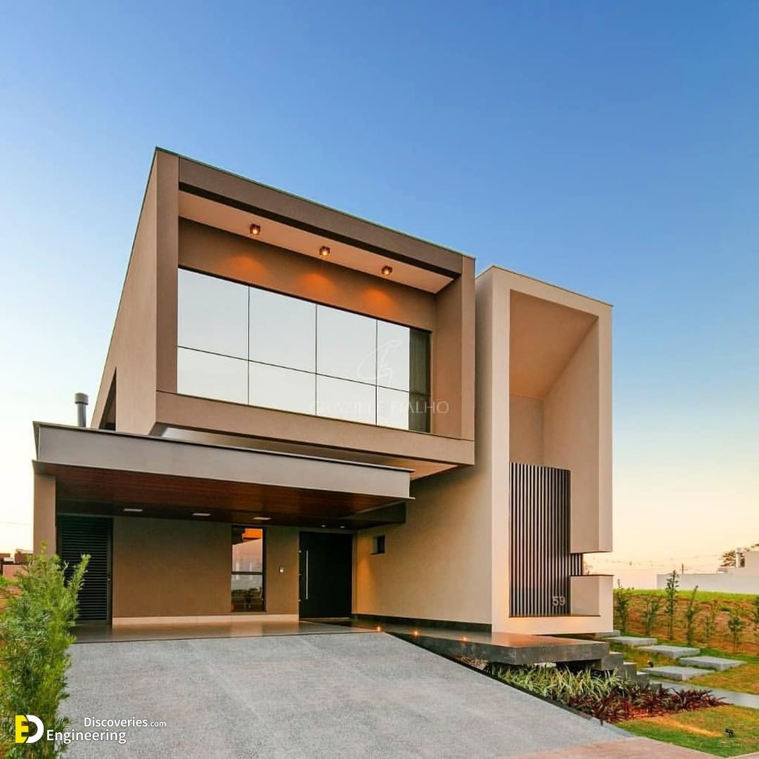 طراحی نمای ساختمان ویلایی مدرن